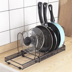 Duplicate Review — Expandable Pan & Lid Organiser Rack — 10 Dividers — alternate product view 2