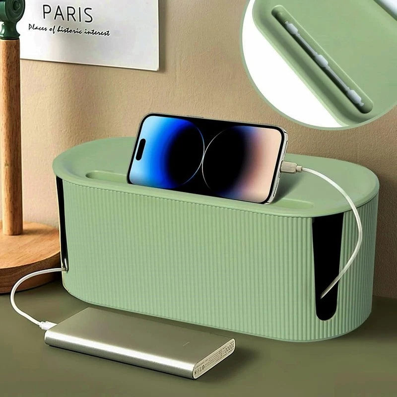 Cable Tidy Storage Box with Lid — alternate product view 6
