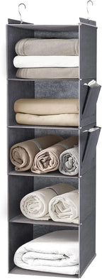 Hanging Wardrobe Shelf Organiser — 5 Tier — main product view