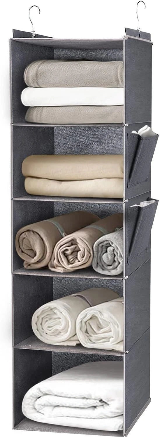 Hanging Wardrobe Shelf Organiser — 5 Tier — main product view
