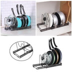 Duplicate Review — Expandable Pan & Lid Organiser Rack — 10 Dividers — alternate product view 3