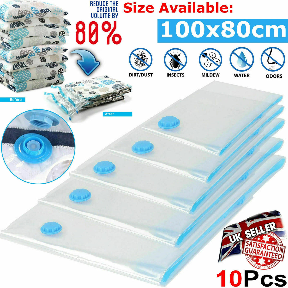 Vacuum Storage Bags — 10 Pack — alternate product view 4