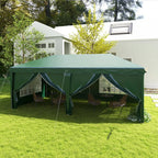 3x6m Pop Up Gazebo Party Tent Canopy Marquee with Storage Bag Green — alternate product view 2