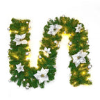 9FT Pre Lit Christmas Garland LED Lights Wreath Xmas Decorations Christmas Balls — alternate product view 7