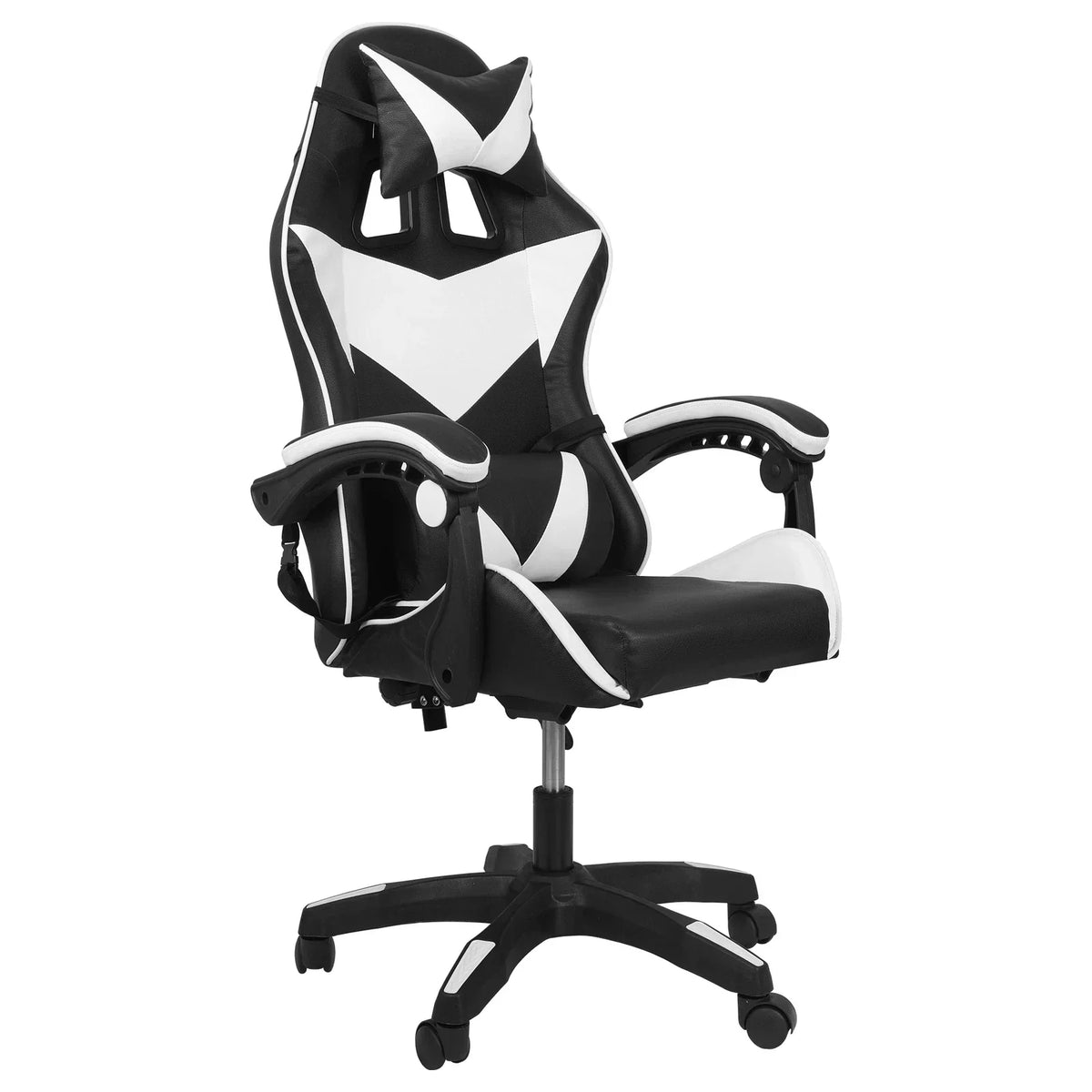 Ergonomic Gaming Chair Executive Office Computer Recliner Swivel Massage Chair — on a clean white background