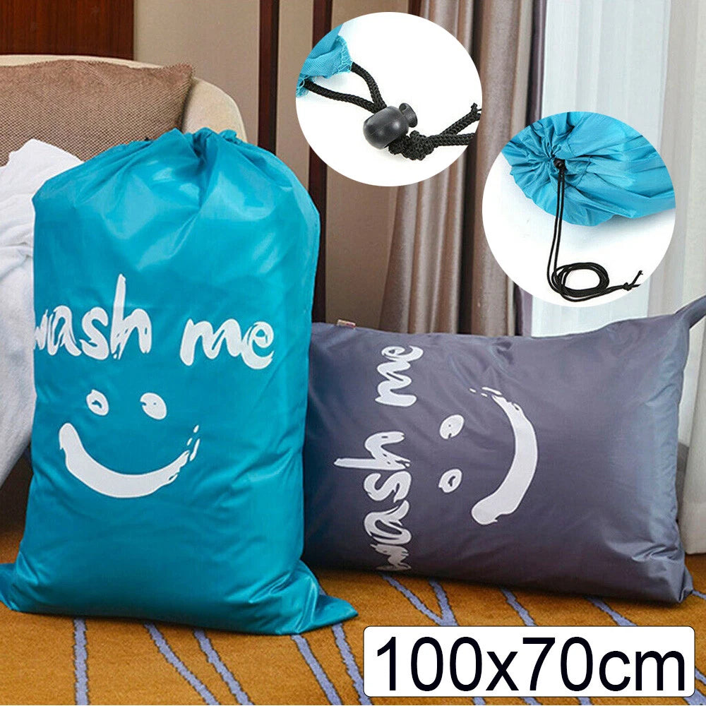 Reusable Drawstring Travel Laundry Bag — alternate product view 2