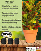 Solid Rubber Plant Pot Feet — Multipack — alternate product view 2