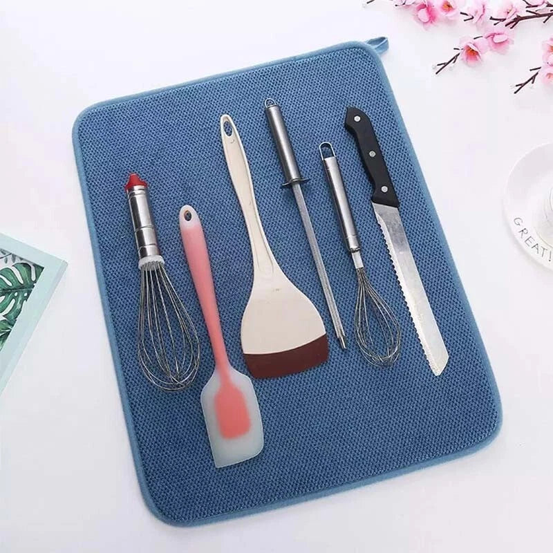 Large Microfibre Dish Drying Mat — 50 × 38 cm — alternate product view 19
