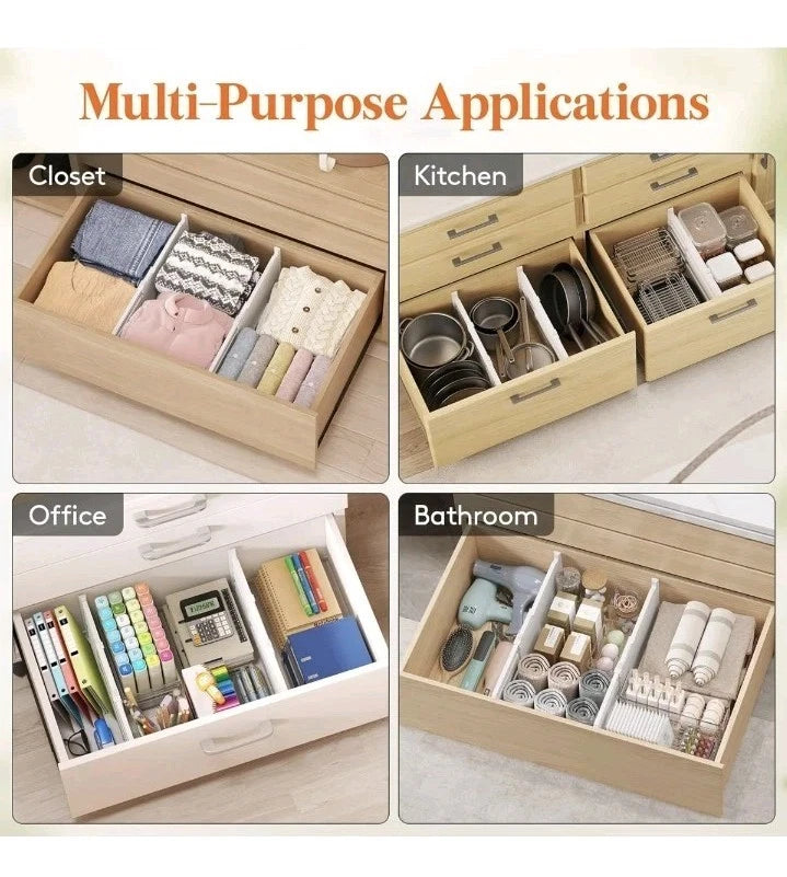 Adjustable Drawer Dividers — 4 Pack — alternate product view 7