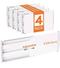 Adjustable Drawer Dividers — 4 Pack — on a clean white background