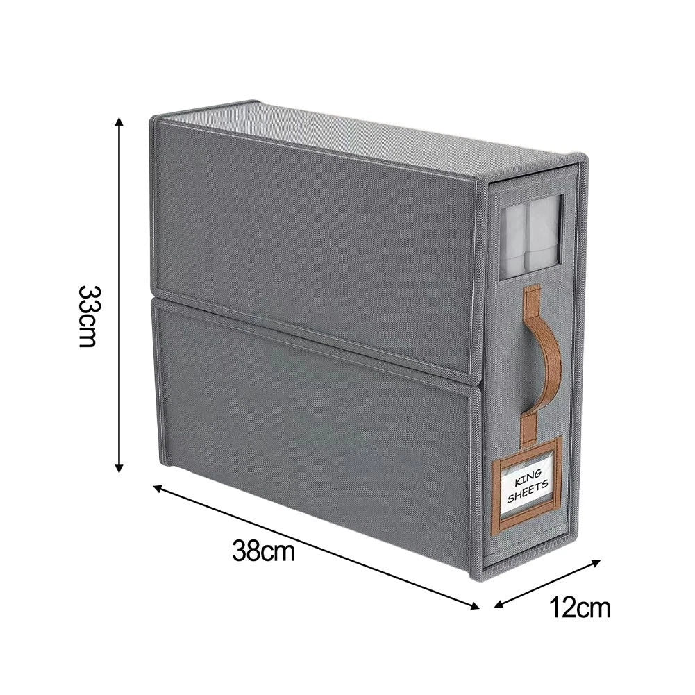 Foldable Bed-Sheet Organiser Boxes — 4 Pack — alternate product view 11