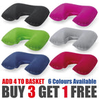 Inflatable Travel Neck Pillow with Soft Cover — main product view