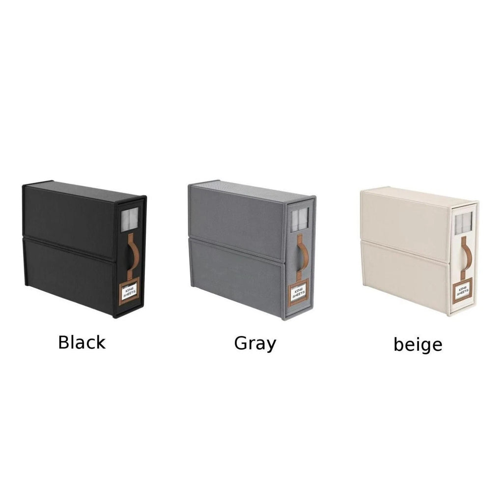 Foldable Bed-Sheet Organiser Boxes — 4 Pack — alternate product view 12