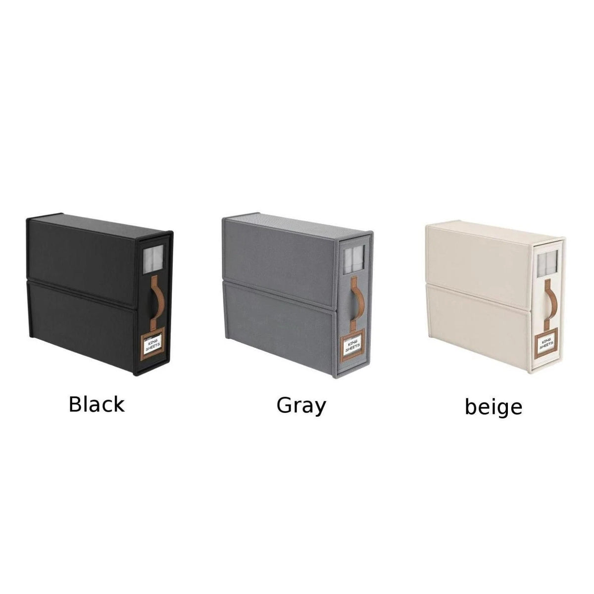 Foldable Bed-Sheet Organiser Boxes — 4 Pack — alternate product view 12