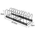 Duplicate Review — Expandable Pan & Lid Organiser Rack — 10 Dividers — alternate product view 5