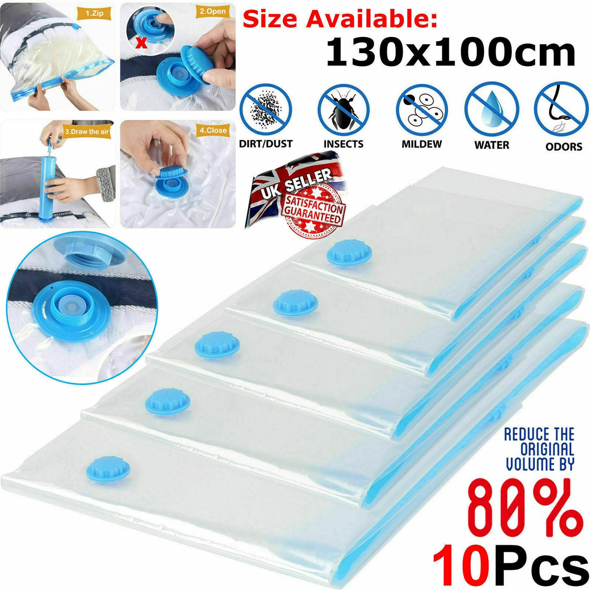 Vacuum Storage Bags — 10 Pack — alternate product view 5