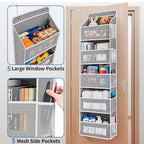 Over-Door Hanging Organiser — 5 Large Pockets — alternate product view 5