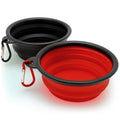 Collapsible Pet Travel Bowls — 2 Pack — on a clean white background