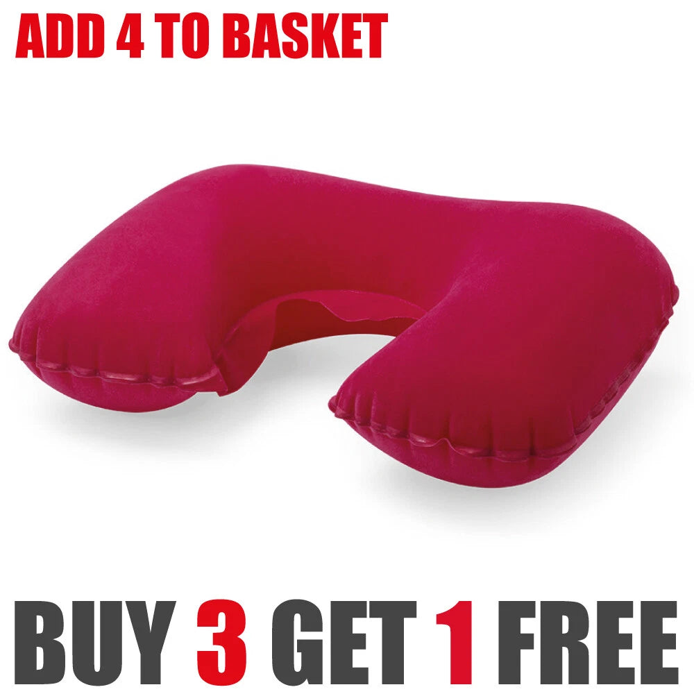 Inflatable Travel Neck Pillow with Soft Cover — alternate product view 5