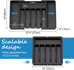 Expandable Cutlery Drawer Tray — 6 to 8 Sections — alternate product view 2