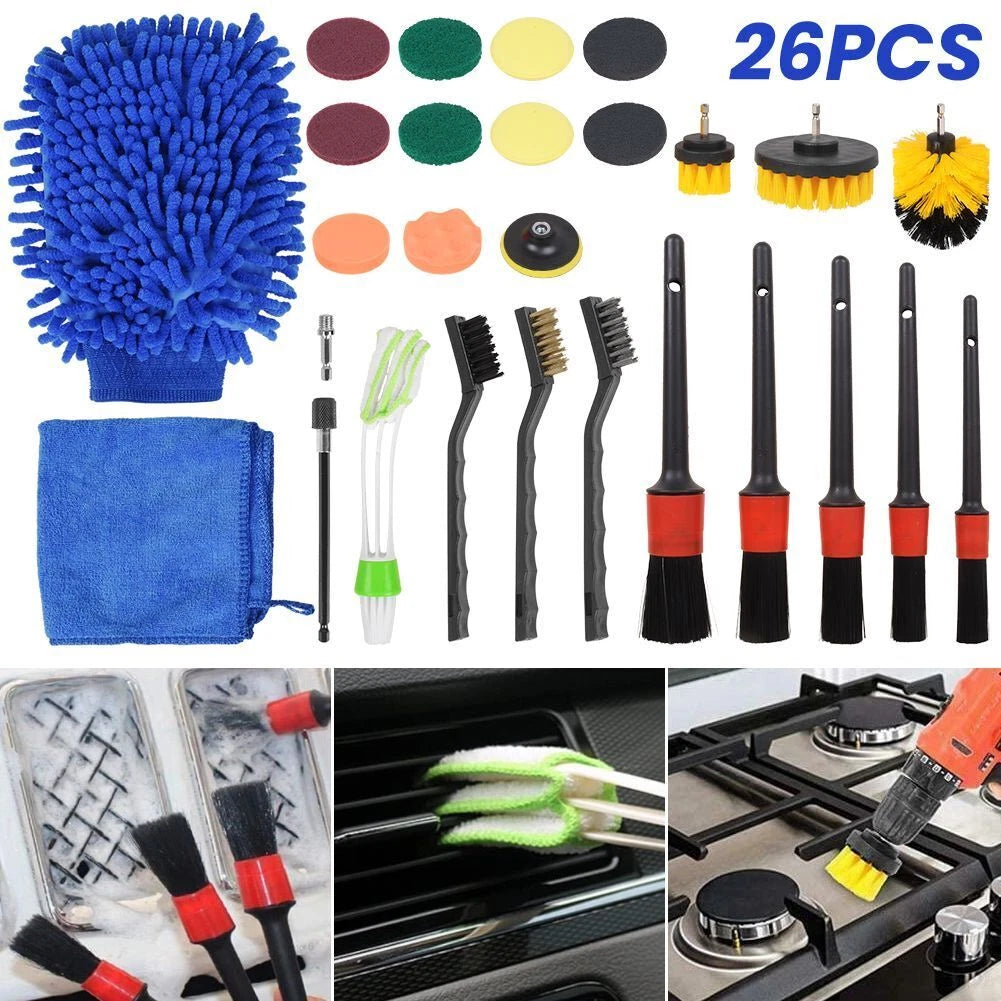 26-Piece Soft-Bristle Car Detailing Tool Set — alternate product view 6