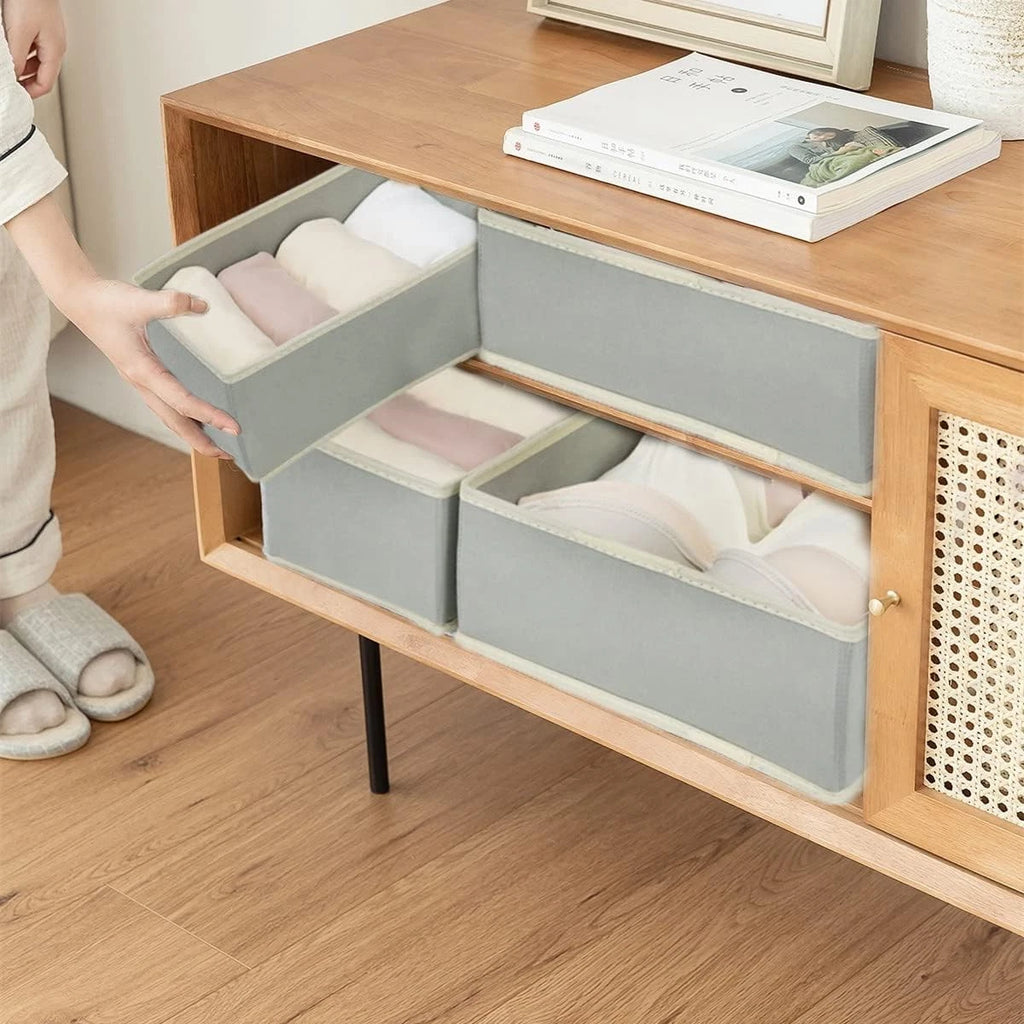 Foldable Fabric Drawer Organisers — 12 Pack — alternate product view 5