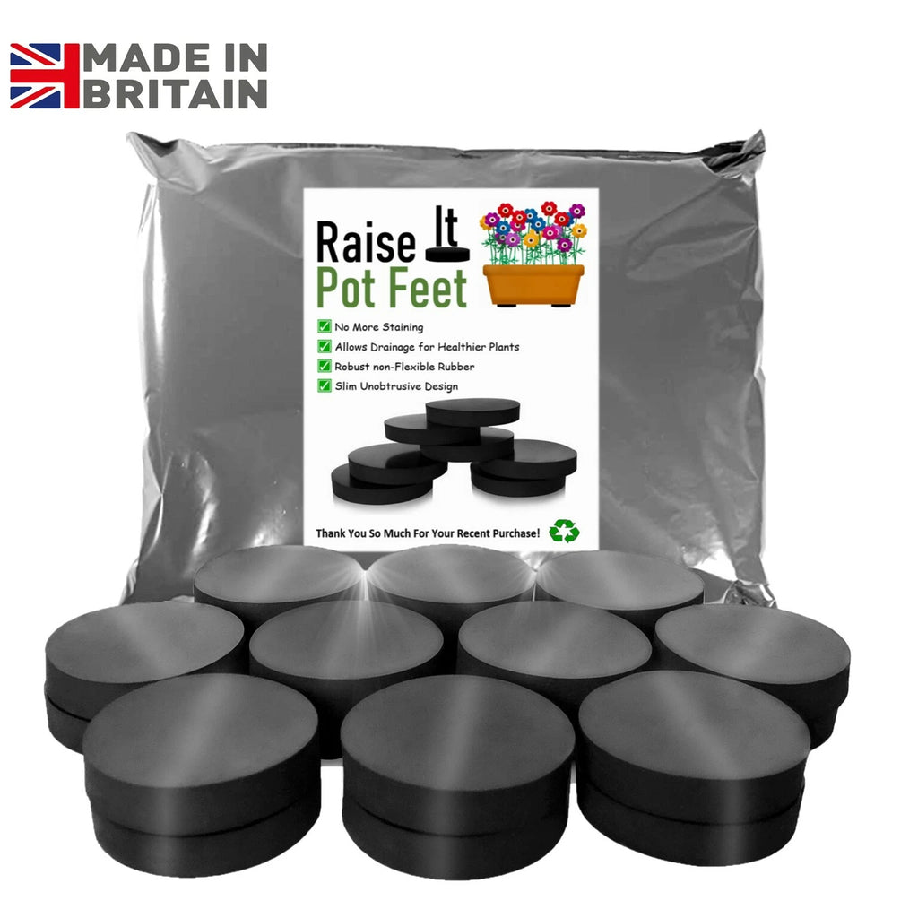 Solid Rubber Plant Pot Feet — Multipack — on a clean white background