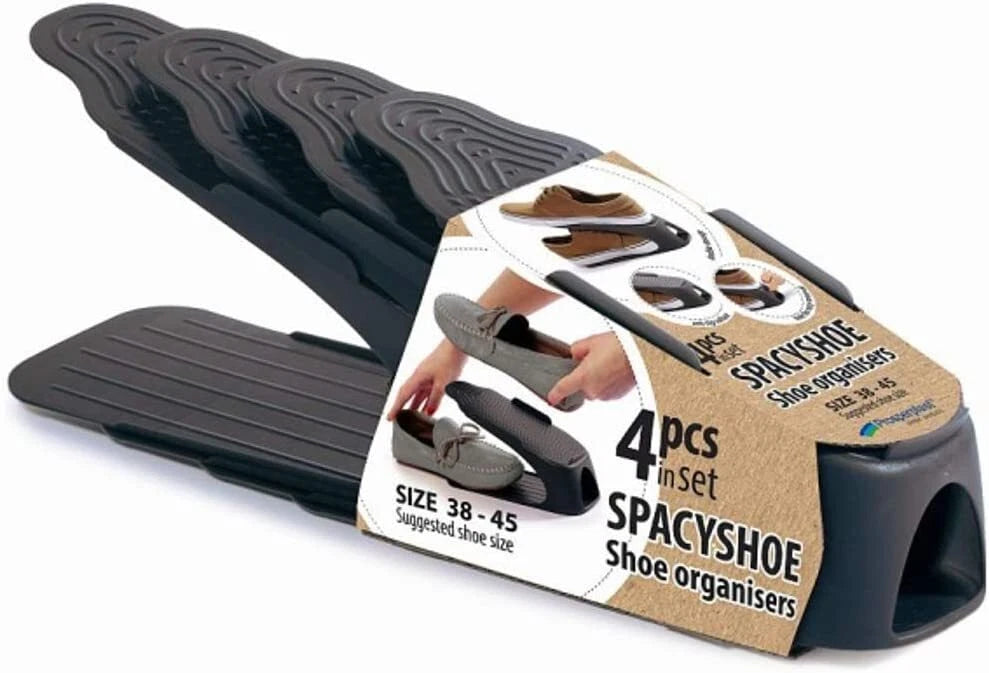 Adjustable Shoe Slot Space-Saver Racks — 4 Pack — alternate product view 3