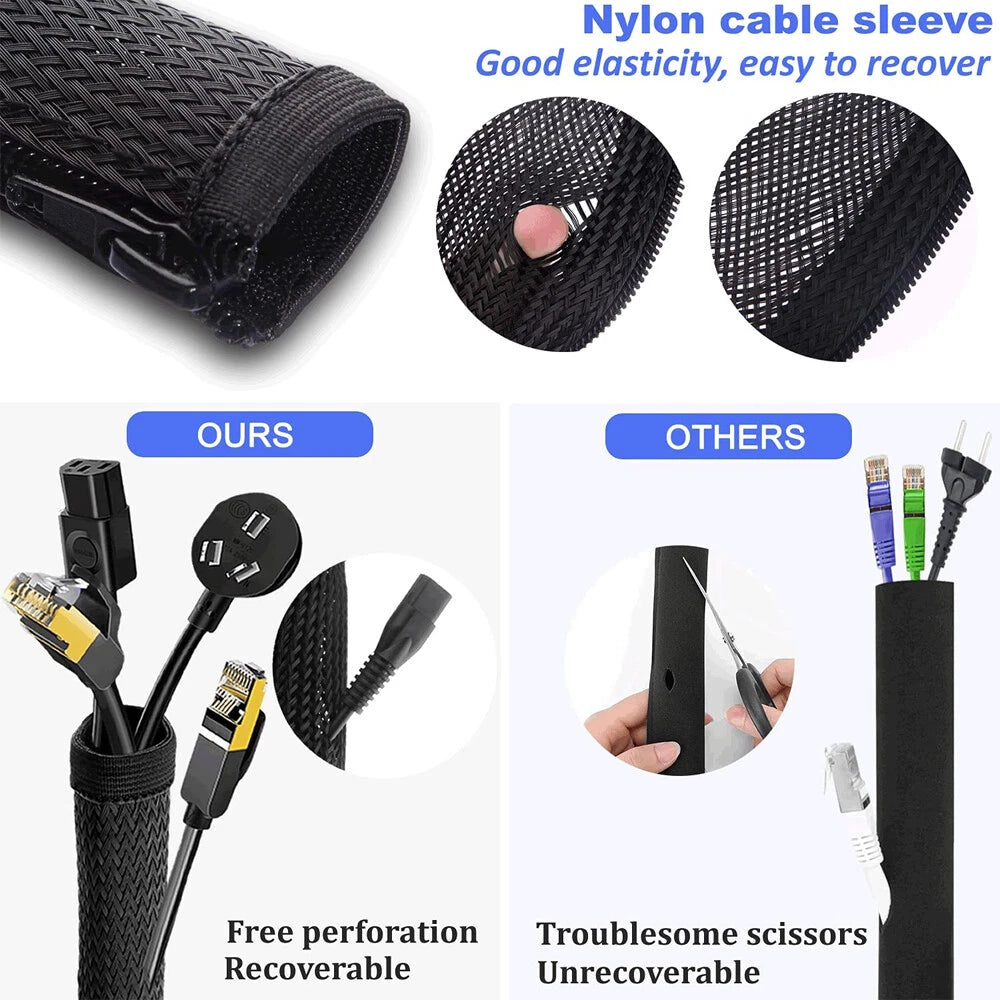 Zip-Up Cable Tidy Sleeve — Approx. 1.2 m — alternate product view 4