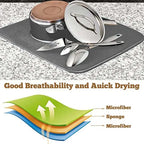 Large Microfibre Dish Drying Mat — 50 × 38 cm — alternate product view 9