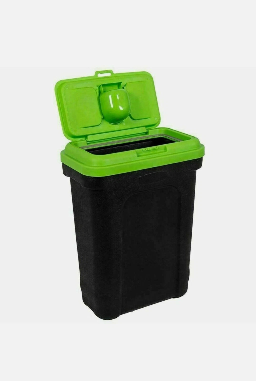 Dry Pet Food Storage Container with Scoop — on a clean white background