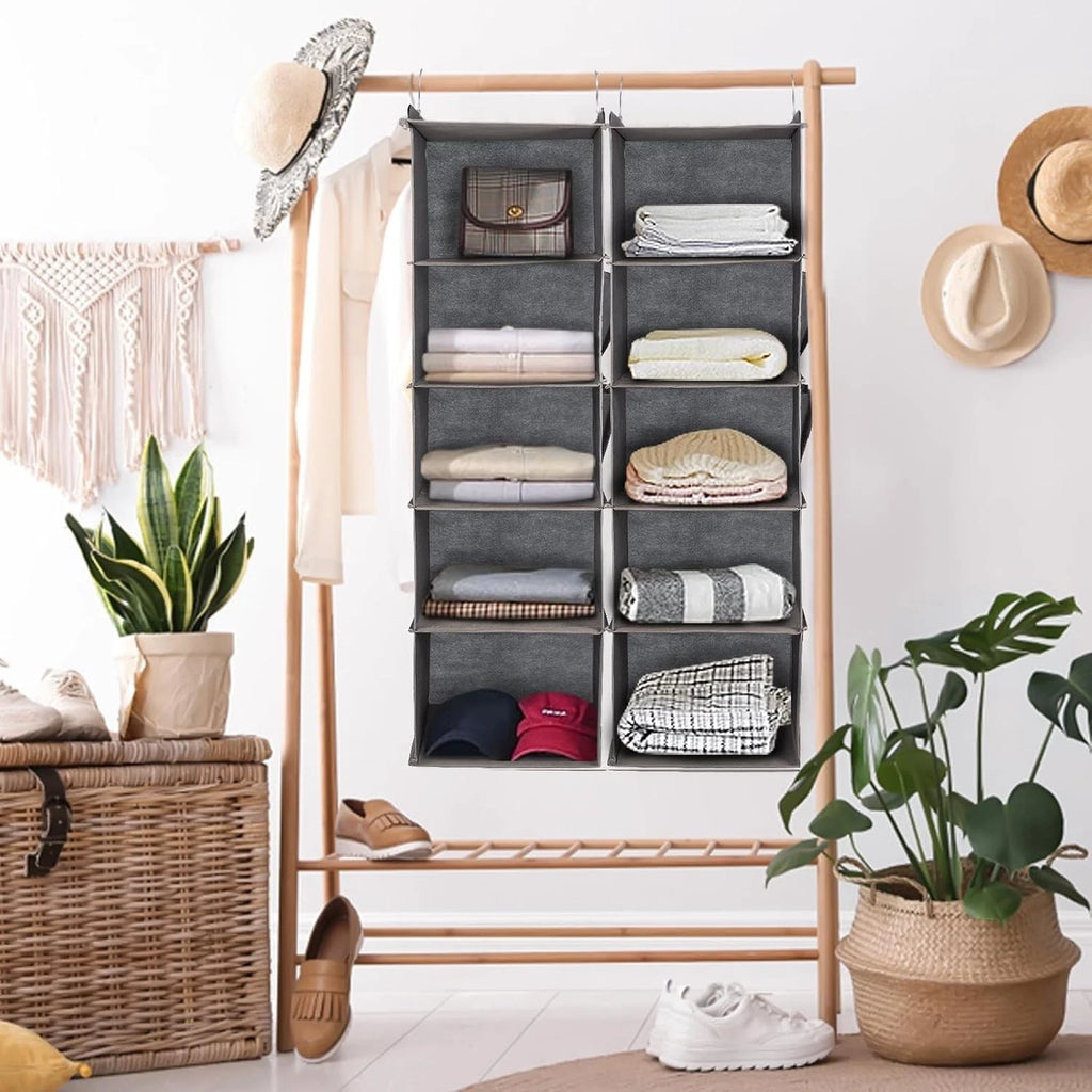 Hanging Wardrobe Shelf Organiser — 5 Tier — alternate product view 4