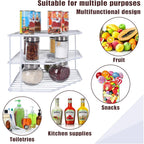 Three-Tier Corner Cupboard Plate Rack — alternate product view 7
