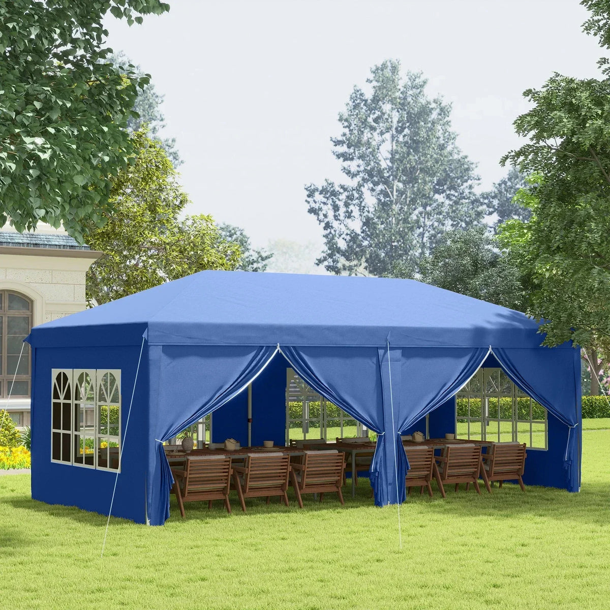 3x6m Garden Heavy Duty Pop Up Gazebo Marquee Party Tent Wedding Canopy New — alternate product view 3