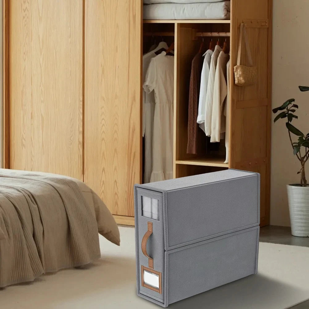 Foldable Bed-Sheet Organiser Boxes — 4 Pack — alternate product view 4