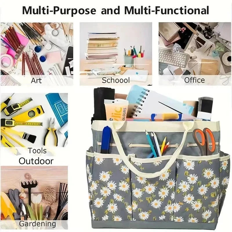 Multi-Pocket Garden Tool Tote Bag — alternate product view 4