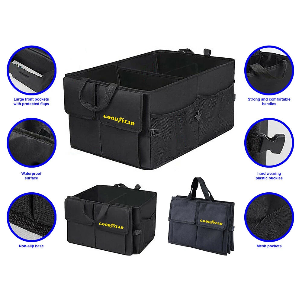 Collapsible Car Boot Organiser with Compartments — alternate product view 3