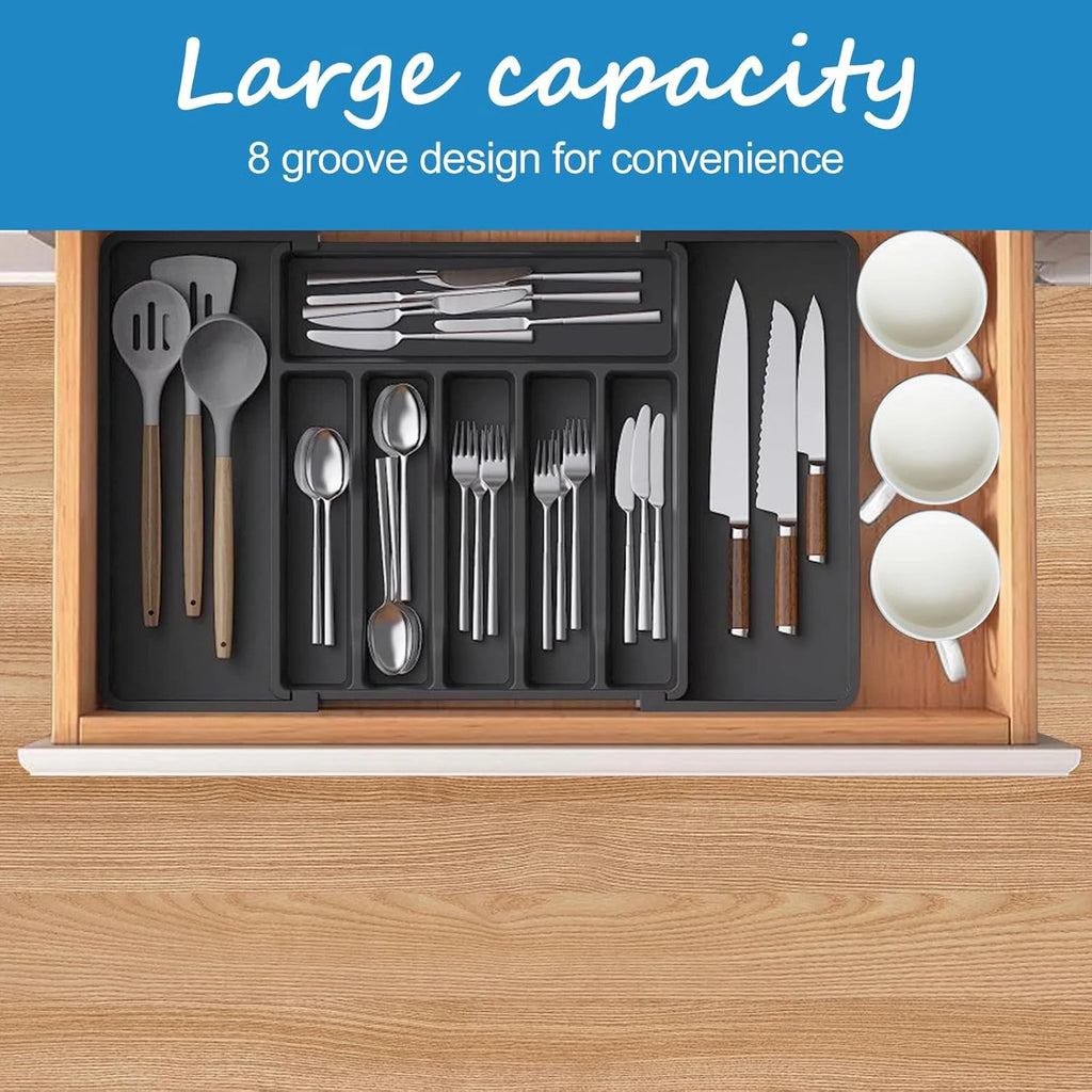 Expandable Cutlery Drawer Tray — 6 to 8 Sections — alternate product view 4