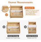 Adjustable Drawer Dividers — 4 Pack — alternate product view 3
