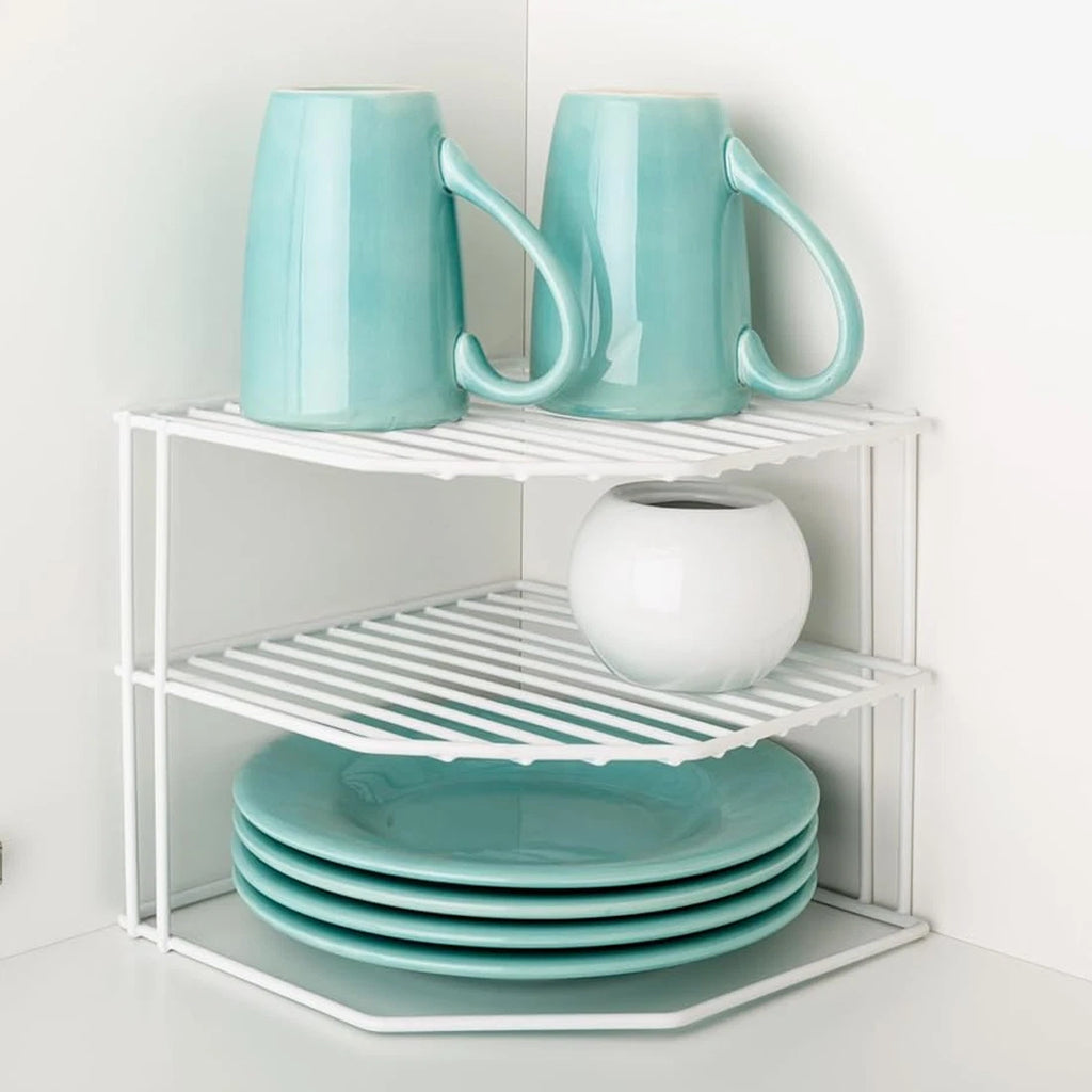 Three-Tier Corner Cupboard Plate Rack — alternate product view 9