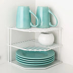Three-Tier Corner Cupboard Plate Rack — alternate product view 9