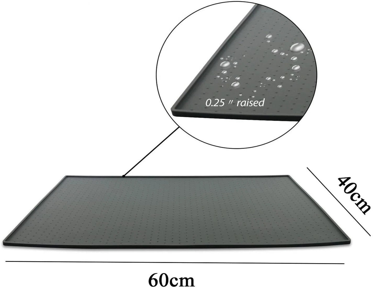 Large Raised-Edge Pet Feeding Mat for Food & Water Bowls — alternate product view 7
