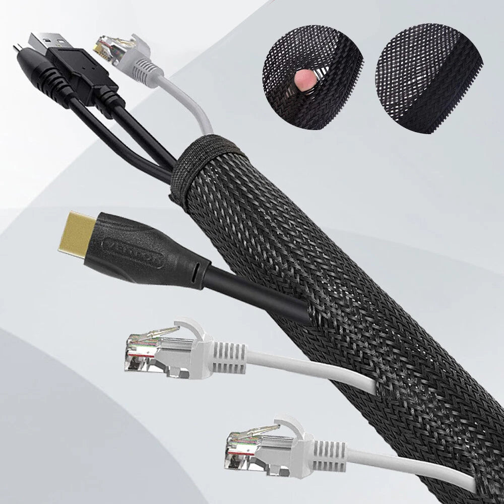 Zip-Up Cable Tidy Sleeve — Approx. 1.2 m — alternate product view 2