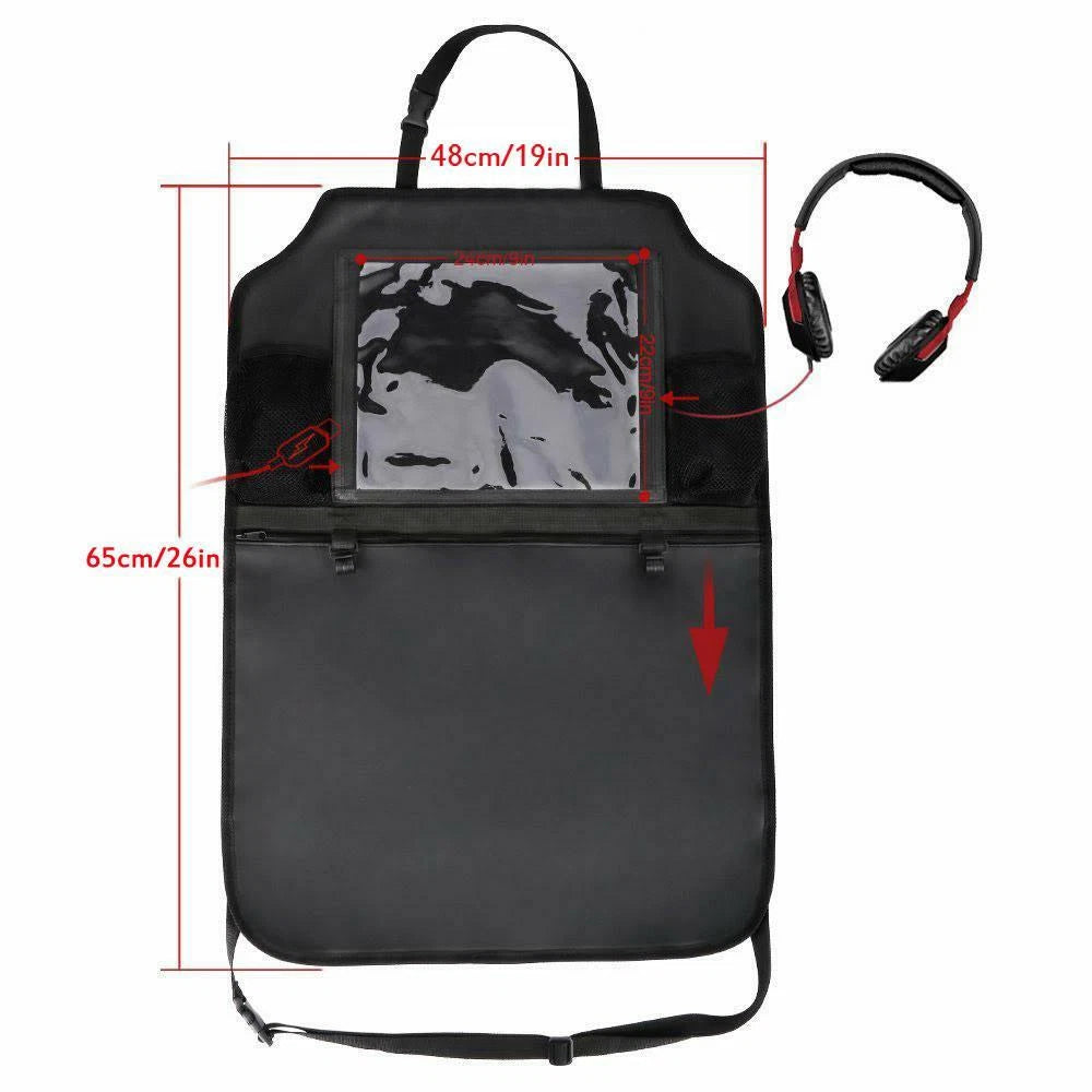 Multi-Pocket Car Seat-Back Organiser — on a clean white background