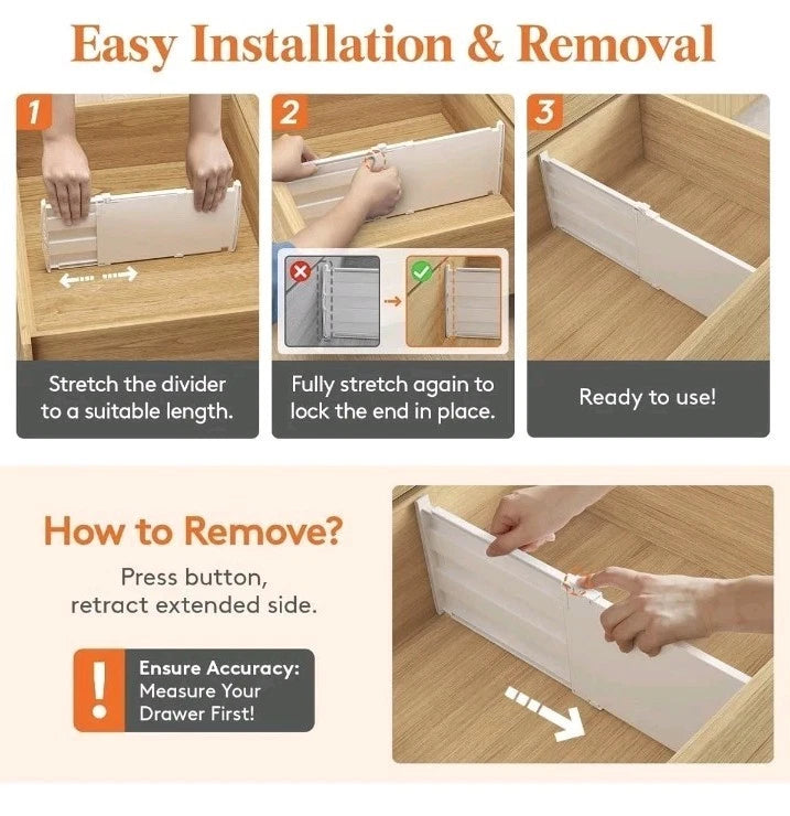 Adjustable Drawer Dividers — 4 Pack — alternate product view 6