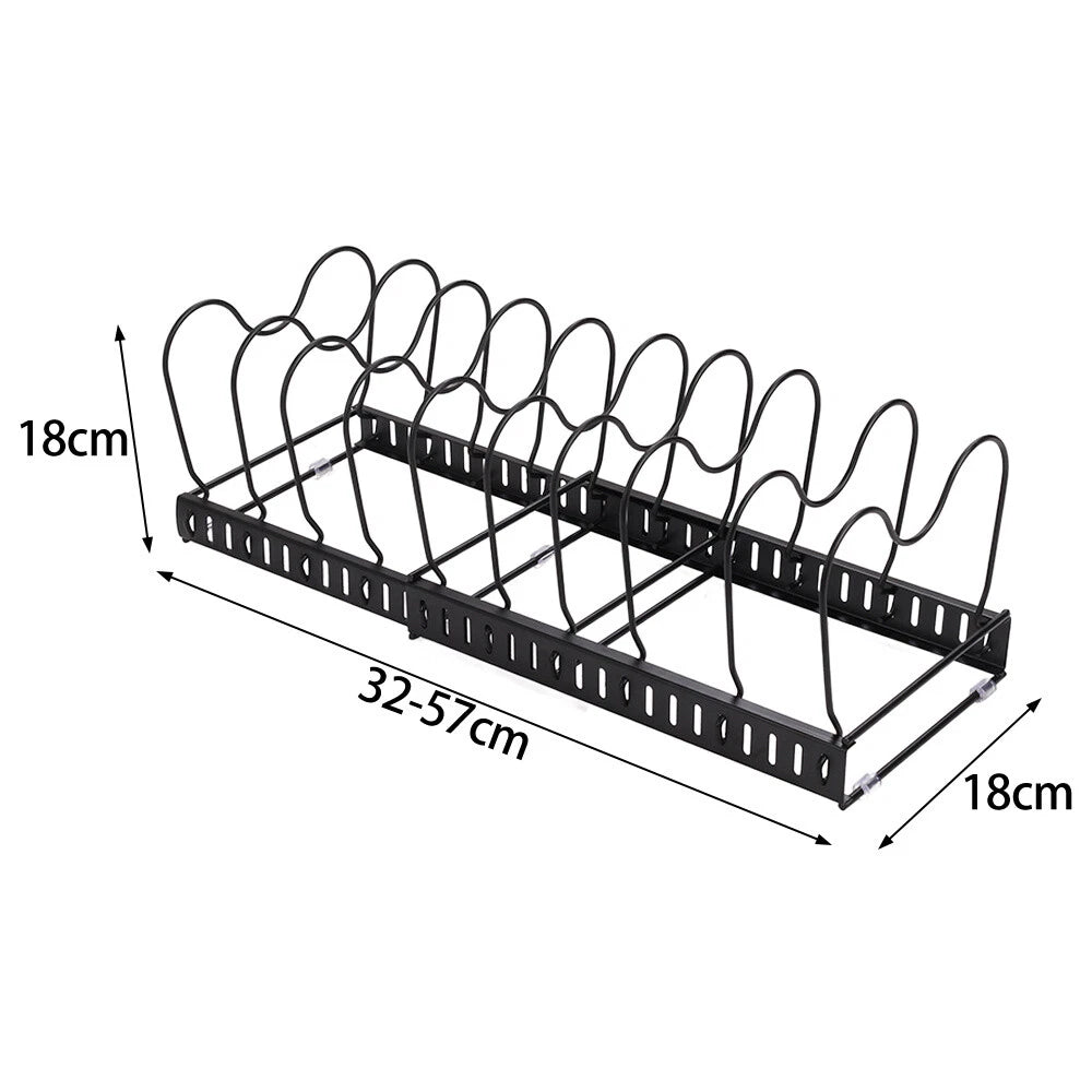 Duplicate Review — Expandable Pan & Lid Organiser Rack — 10 Dividers — alternate product view 11