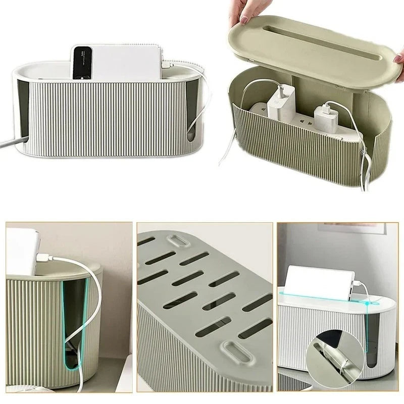 Cable Tidy Storage Box with Lid — alternate product view 10
