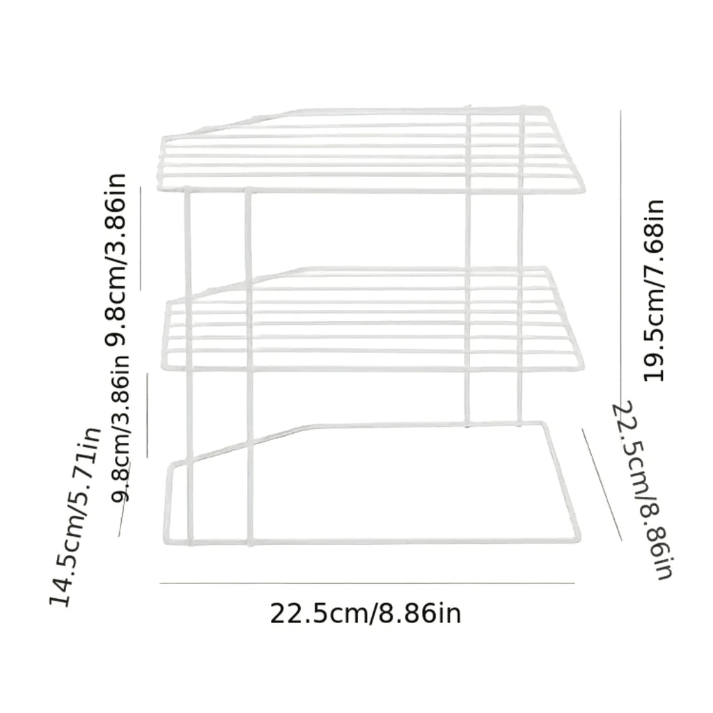 Three-Tier Corner Cupboard Plate Rack — alternate product view 14