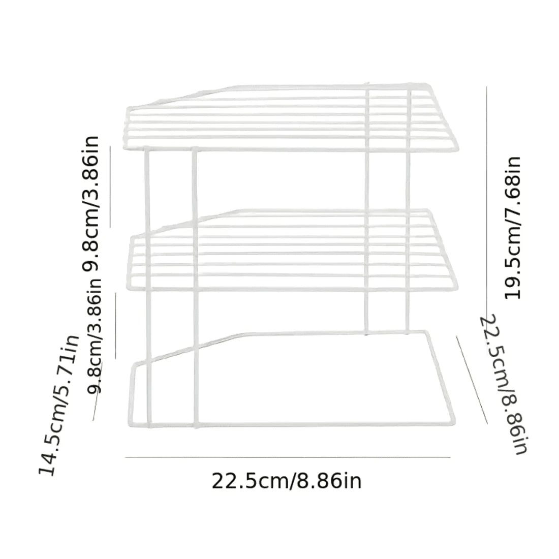 Three-Tier Corner Cupboard Plate Rack — alternate product view 14