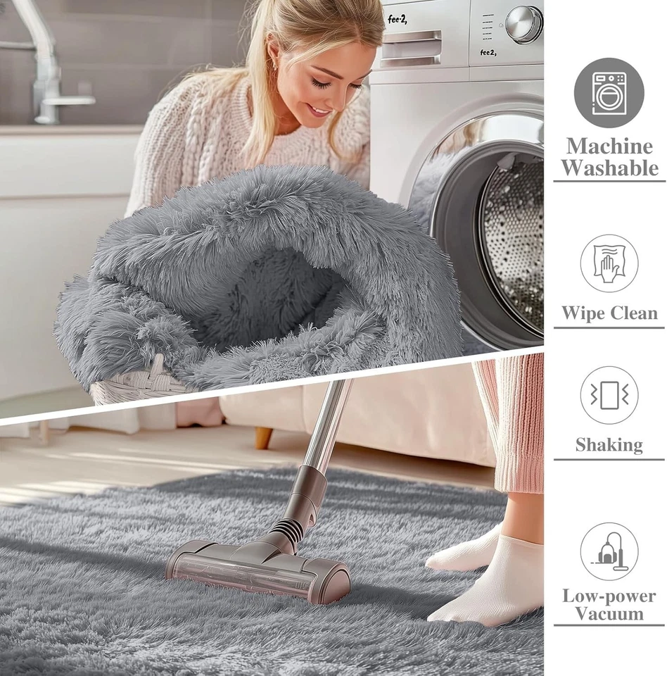 Fluffy Rugs Large Shaggy Rug Bedroom Living Room Anti Slip Soft Carpet — alternate product view 13